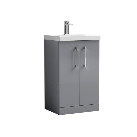NUIE 500mm Floor Standing 2 Door Vanity & Basin 3