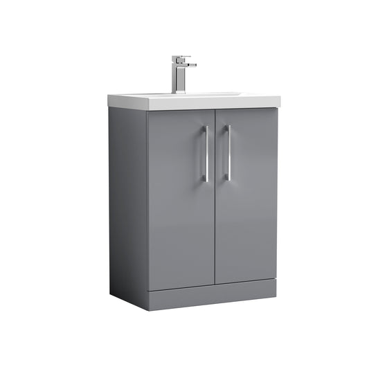 NUIE 600mm Floor Standing 2 Door Vanity & Basin 3