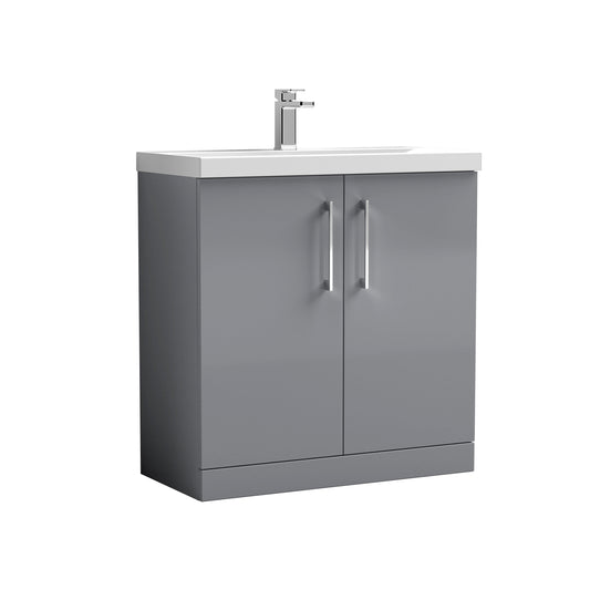 NUIE 800mm Floor Standing 2 Door Vanity & Basin 3