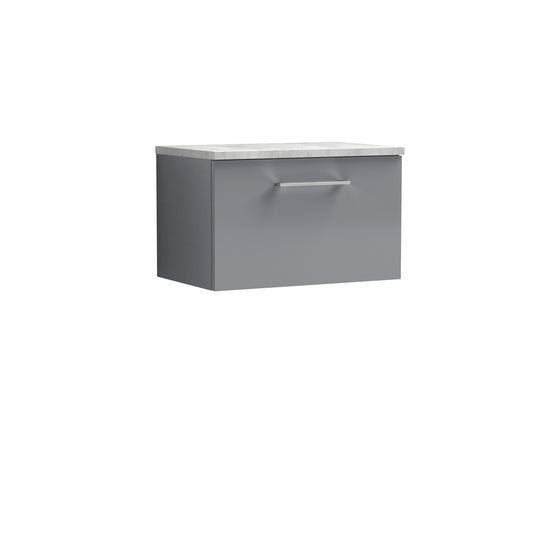 NUIE 600mm Wall Hung 1 Drawer Vanity & Laminate Top