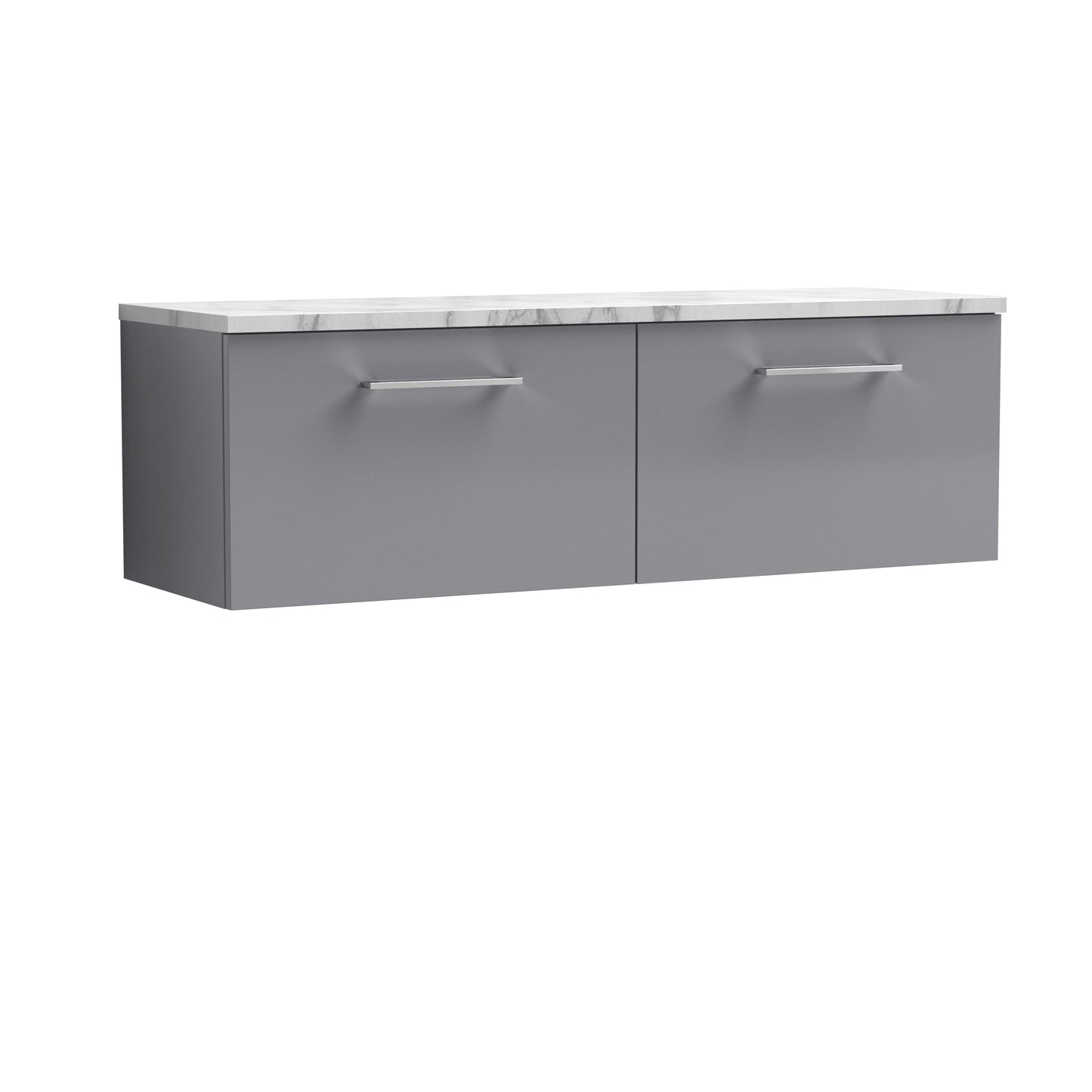 NUIE 1200mm Wall Hung 2-Drawer Vanity & Laminate Worktop