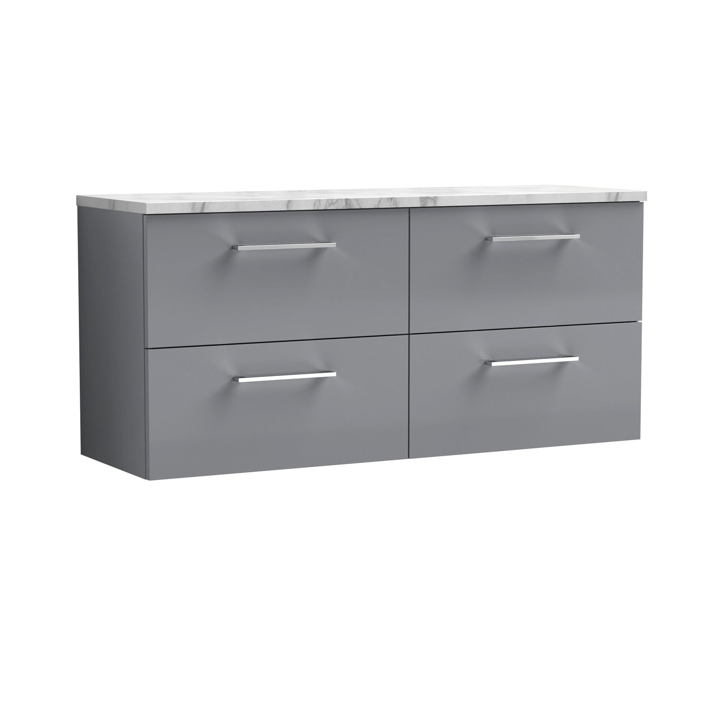 NUIE 1200mm Wall Hung 4-Drawer Vanity & Laminate Worktop