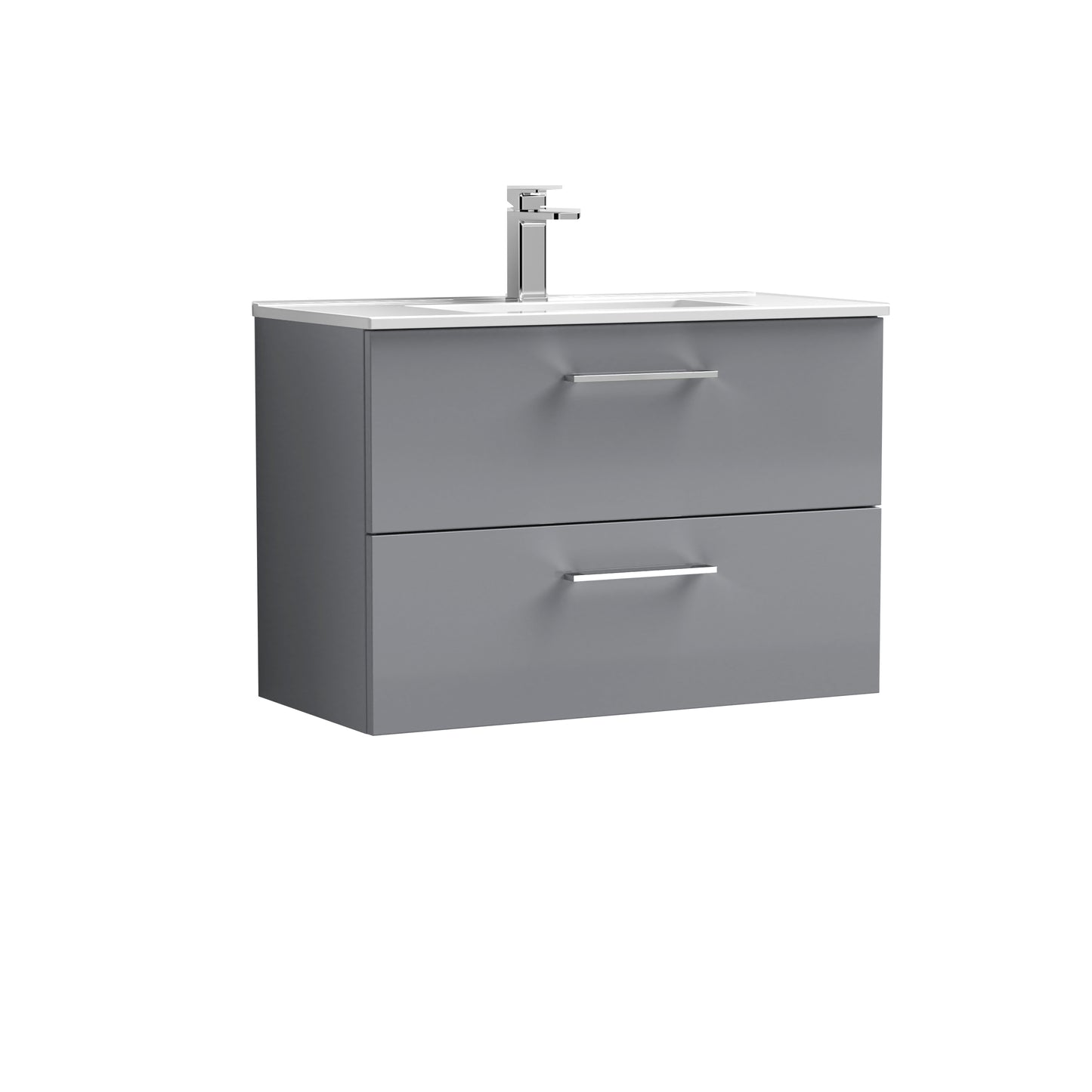 NUIE 800mm Wall Hung 2 Drawer Vanity & Basin 2