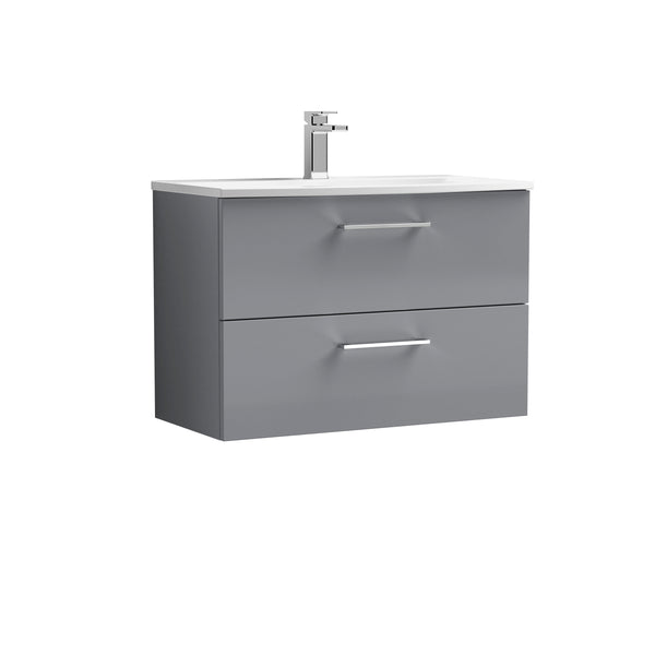 NUIE 800mm Wall Hung 2 Drawer Vanity & Basin 4