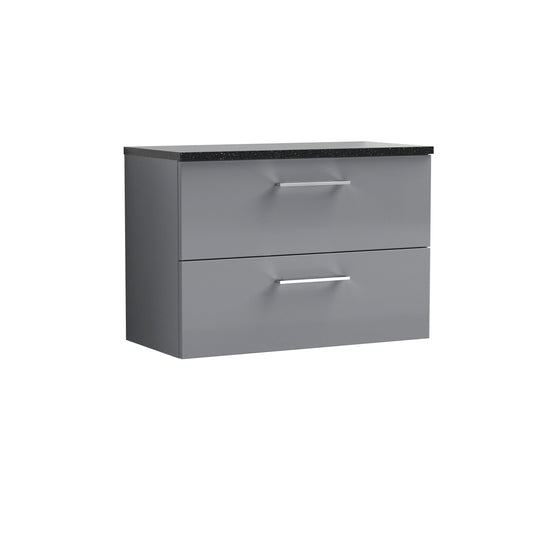 NUIE 800mm Wall Hung 2 Drawer Vanity & Laminate Top