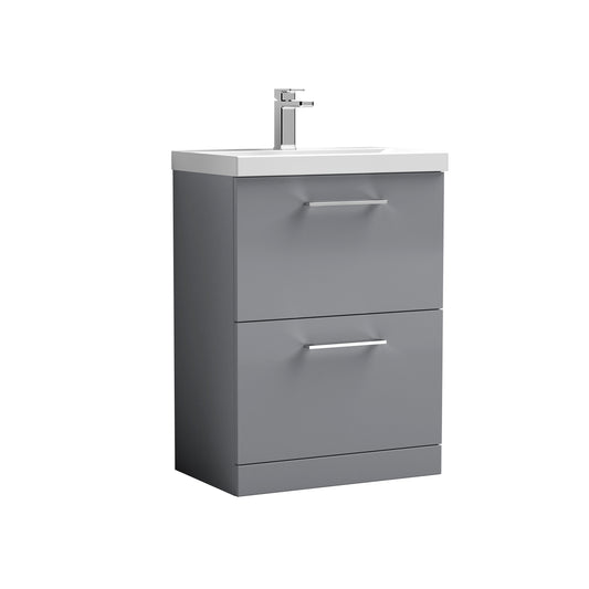 NUIE 600mm Floor Standing 2 Drawer Vanity & Basin 1