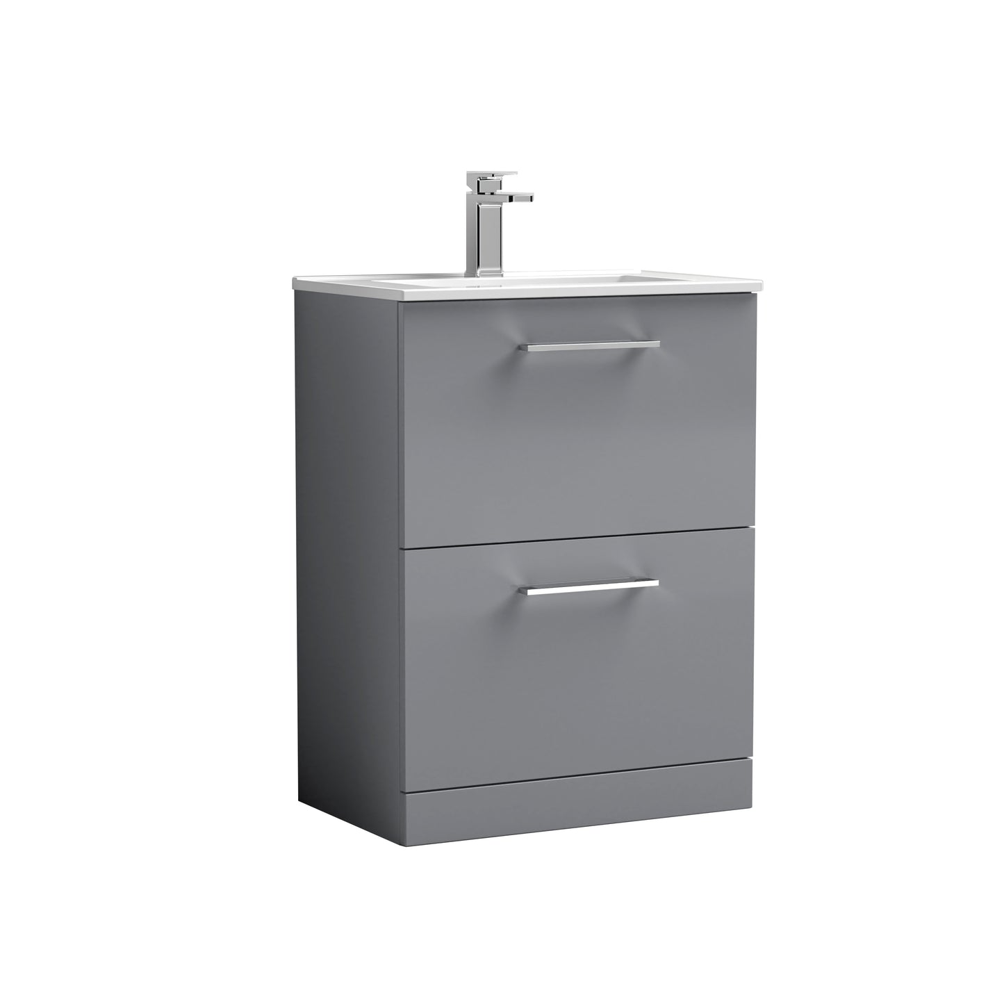 NUIE 600mm Floor Standing 2 Drawer Vanity & Basin 2