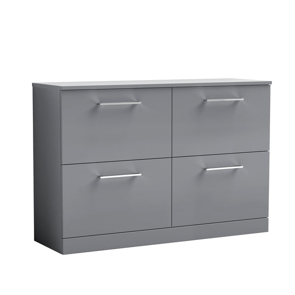 NUIE 1200mm Floor Standing 4 Drawer Vanity & Worktop