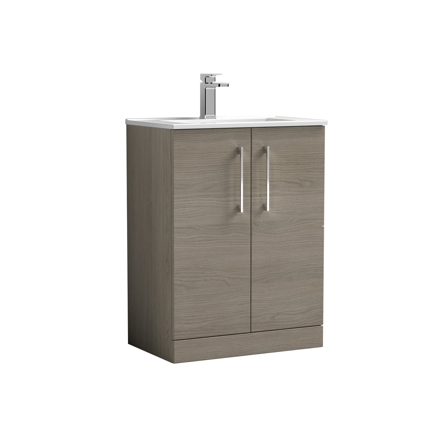 NUIE 600mm Floor Standing 2 Door Vanity & Basin 2