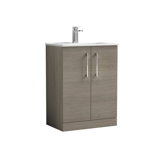 NUIE 600mm Floor Standing 2 Door Vanity & Basin 2