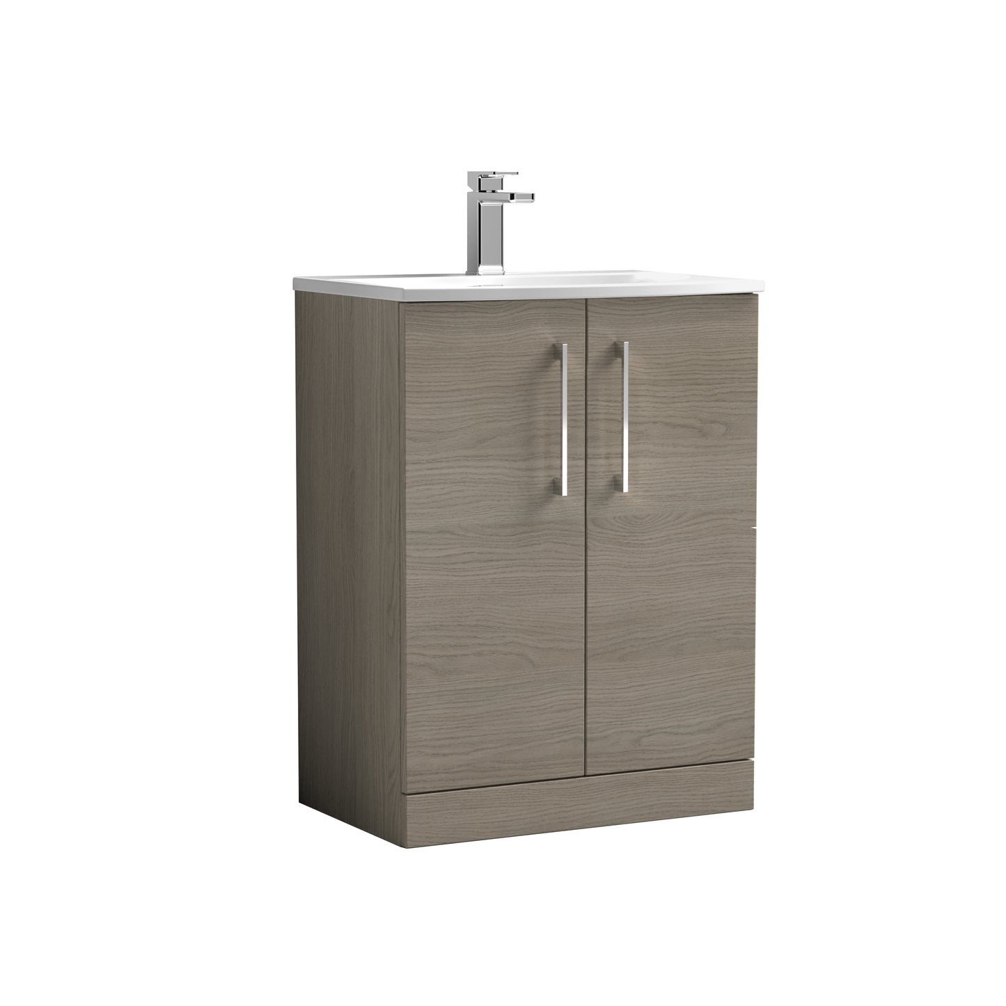 NUIE 600mm Floor Standing 2 Door Vanity & Basin 4
