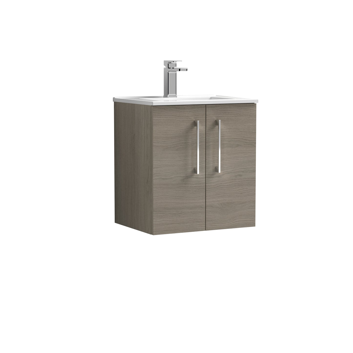 NUIE 500mm Wall Hung 2 Door Vanity & Basin 2