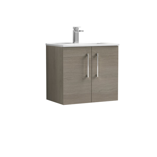 NUIE 600mm Wall Hung 2 Door Vanity & Basin 2