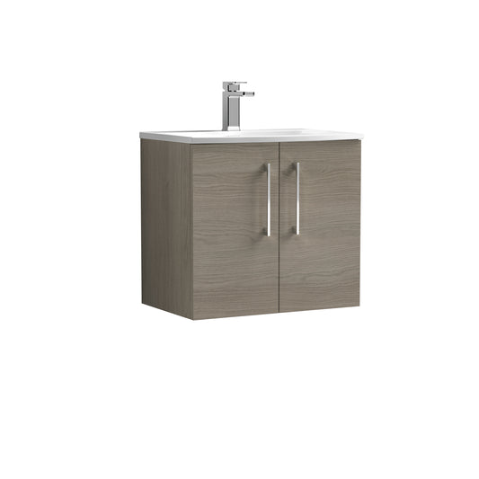 NUIE 600mm Wall Hung 2 Door Vanity & Basin 4
