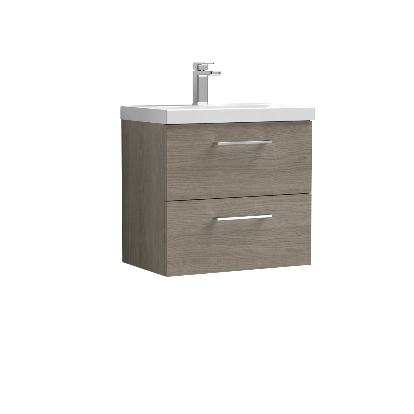 NUIE 600mm Wall Hung 2 Drawer Vanity & Basin 1