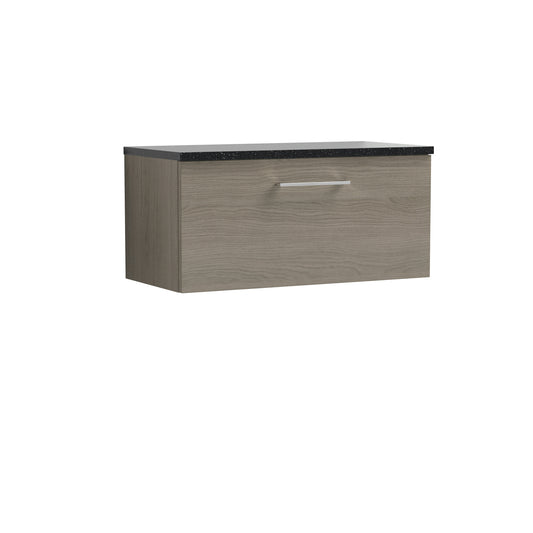 NUIE 800mm Wall Hung 1 Drawer Vanity & Laminate Top