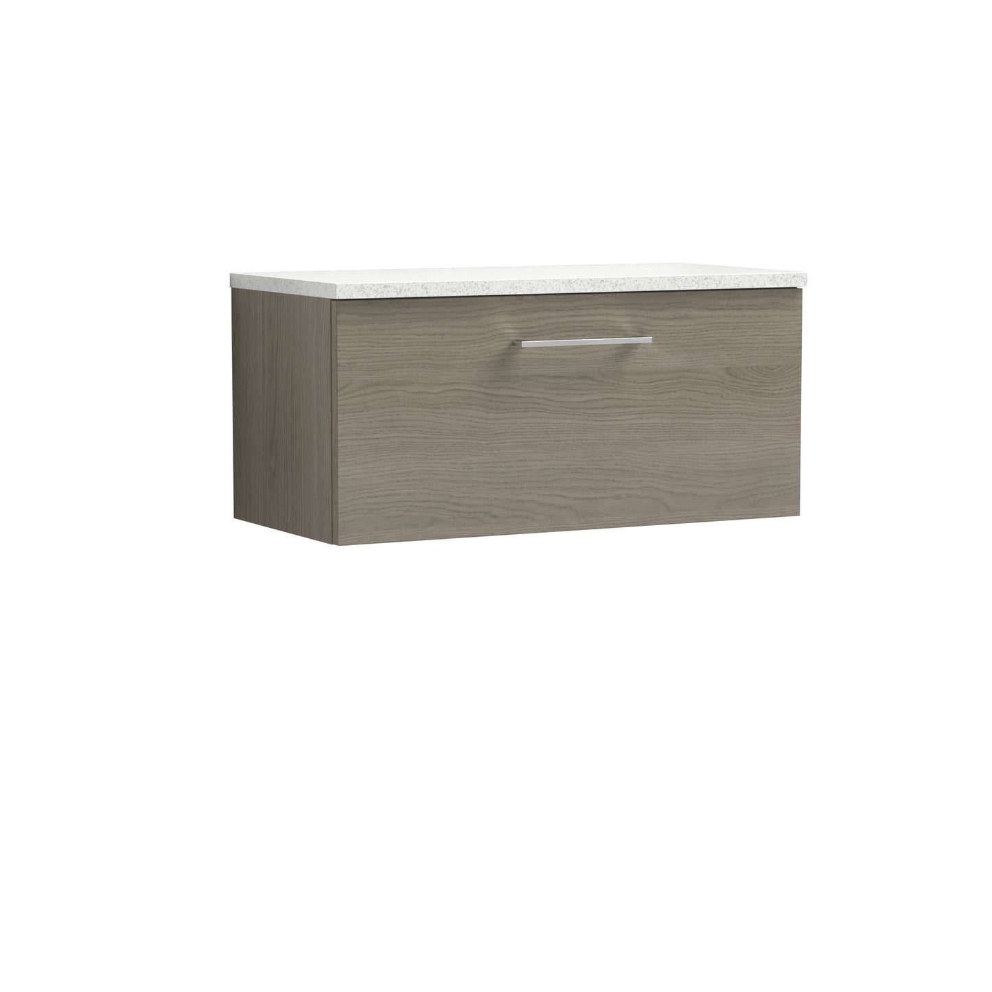 NUIE 800mm Wall Hung 1 Drawer Vanity & Laminate Top