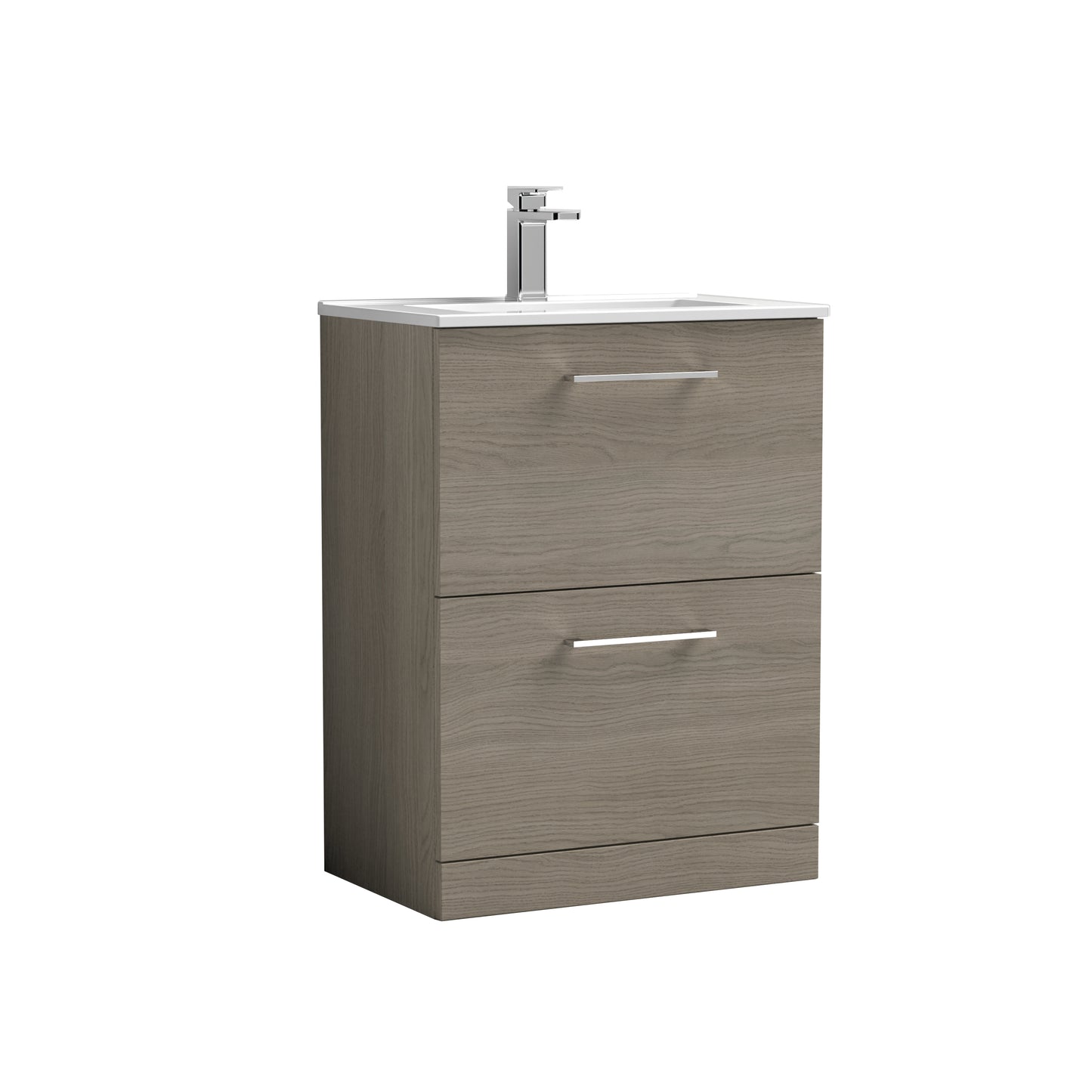 NUIE 600mm Floor Standing 2 Drawer Vanity & Basin 2