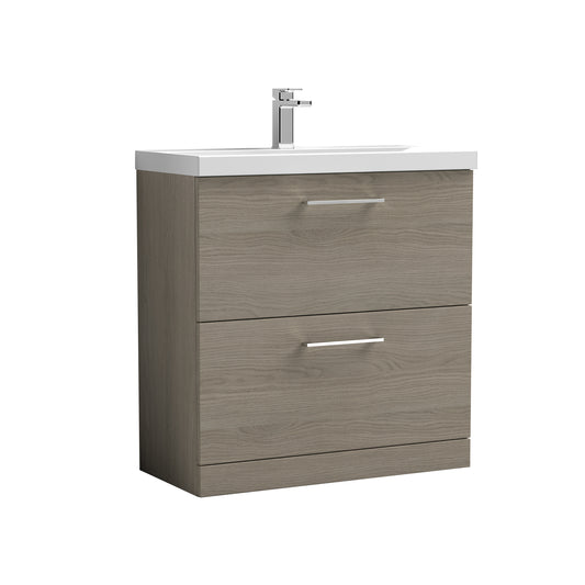 NUIE 800mm Floor Standing 2 Drawer Vanity & Basin 3
