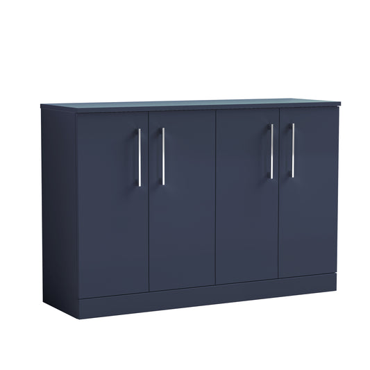 NUIE 1200mm Floor Standing 4-Door Vanity & Worktop