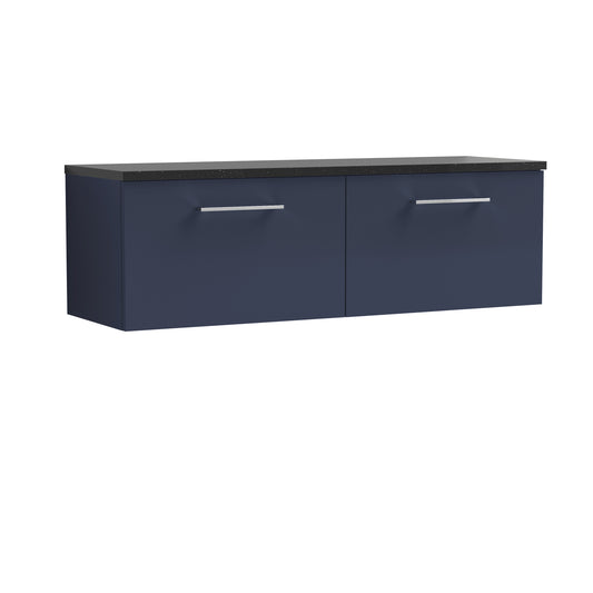 NUIE 1200mm Wall Hung 2-Drawer Vanity & Laminate Worktop