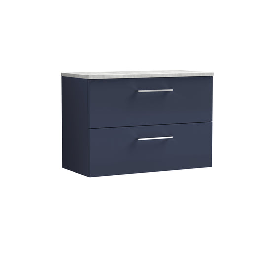 NUIE 800mm Wall Hung 2-Drawer Vanity & Laminate Worktop