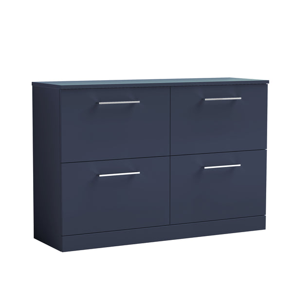 NUIE 1200mm Floor Standing 4-Drawer Vanity & Worktop