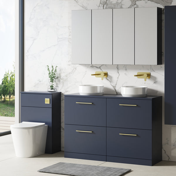 NUIE 1200mm Floor Standing 4-Drawer Vanity & Worktop