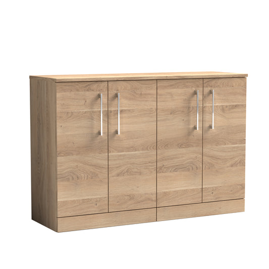 NUIE 1200mm Floor Standing 4-Door Vanity & Worktop