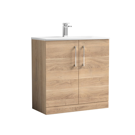 NUIE 800mm Floor Standing 2-Door Vanity & Basin 4