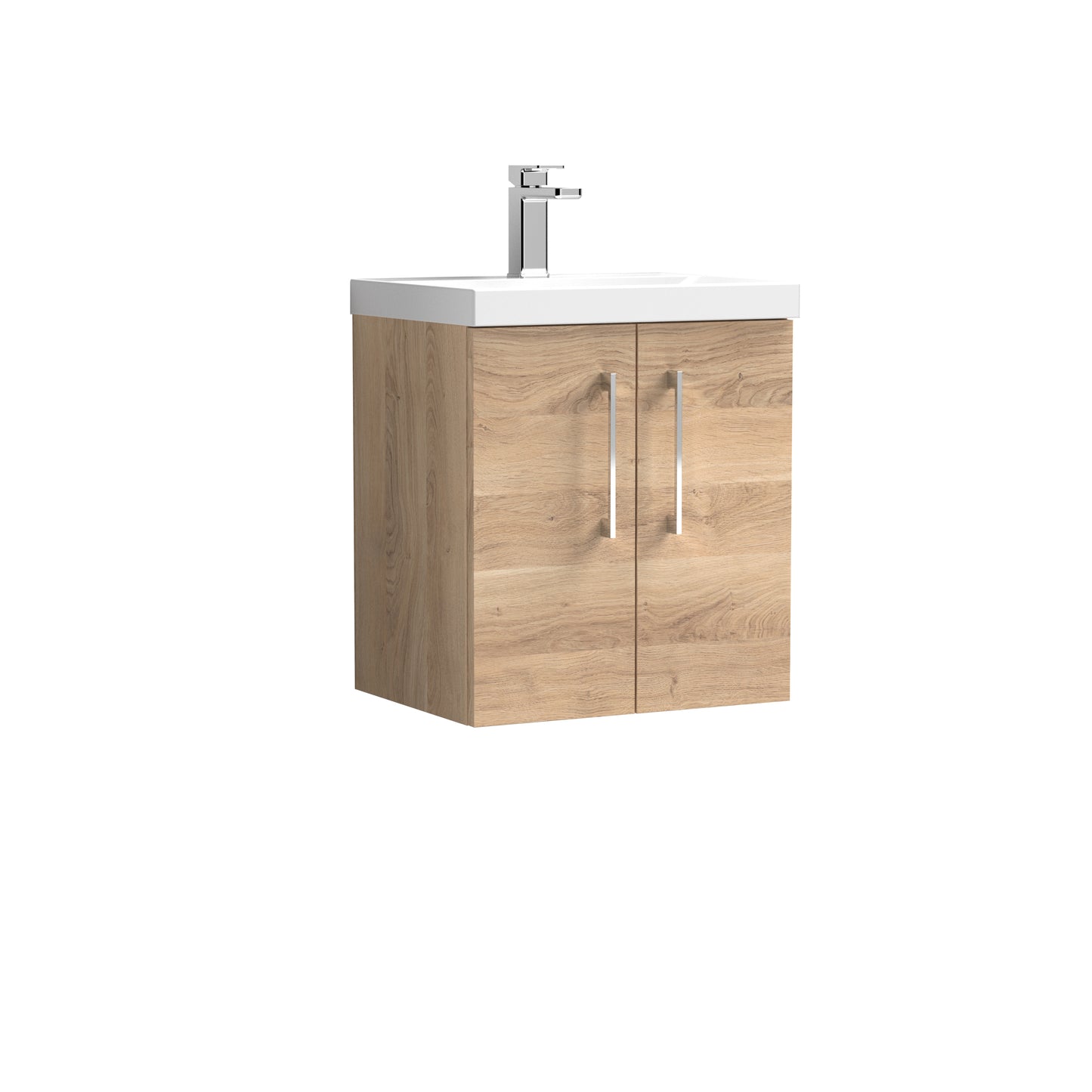 NUIE 500mm Wall Hung 2-Door Vanity & Basin 3