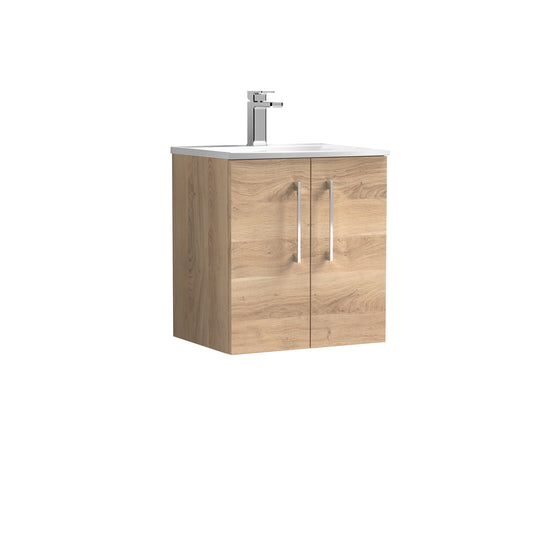 NUIE 500mm Wall Hung 2-Door Vanity & Basin 4