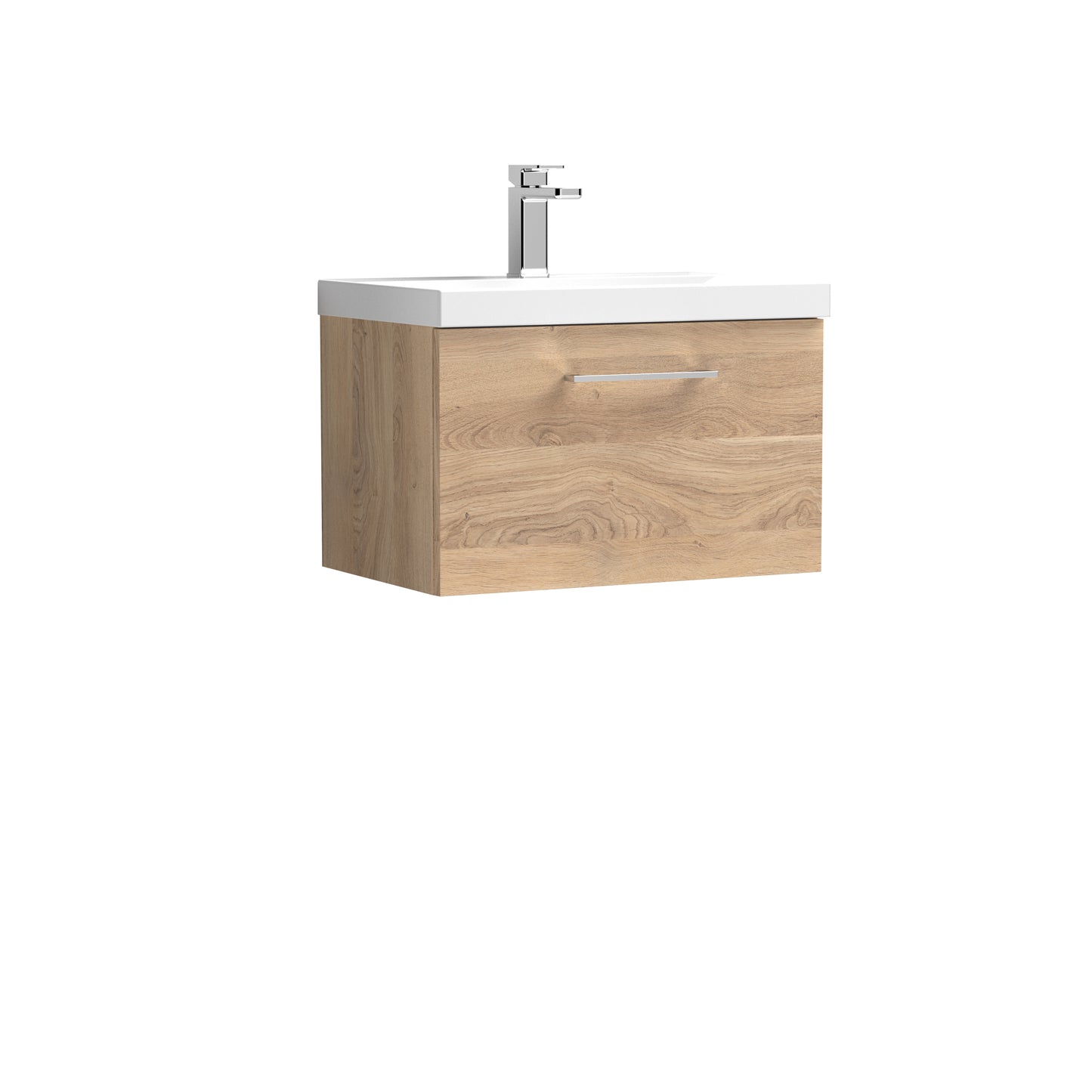 NUIE 600mm Wall Hung 1-Drawer Vanity & Basin 3