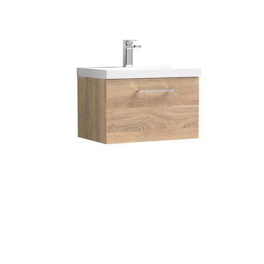 NUIE 600mm Wall Hung 1-Drawer Vanity & Basin 3