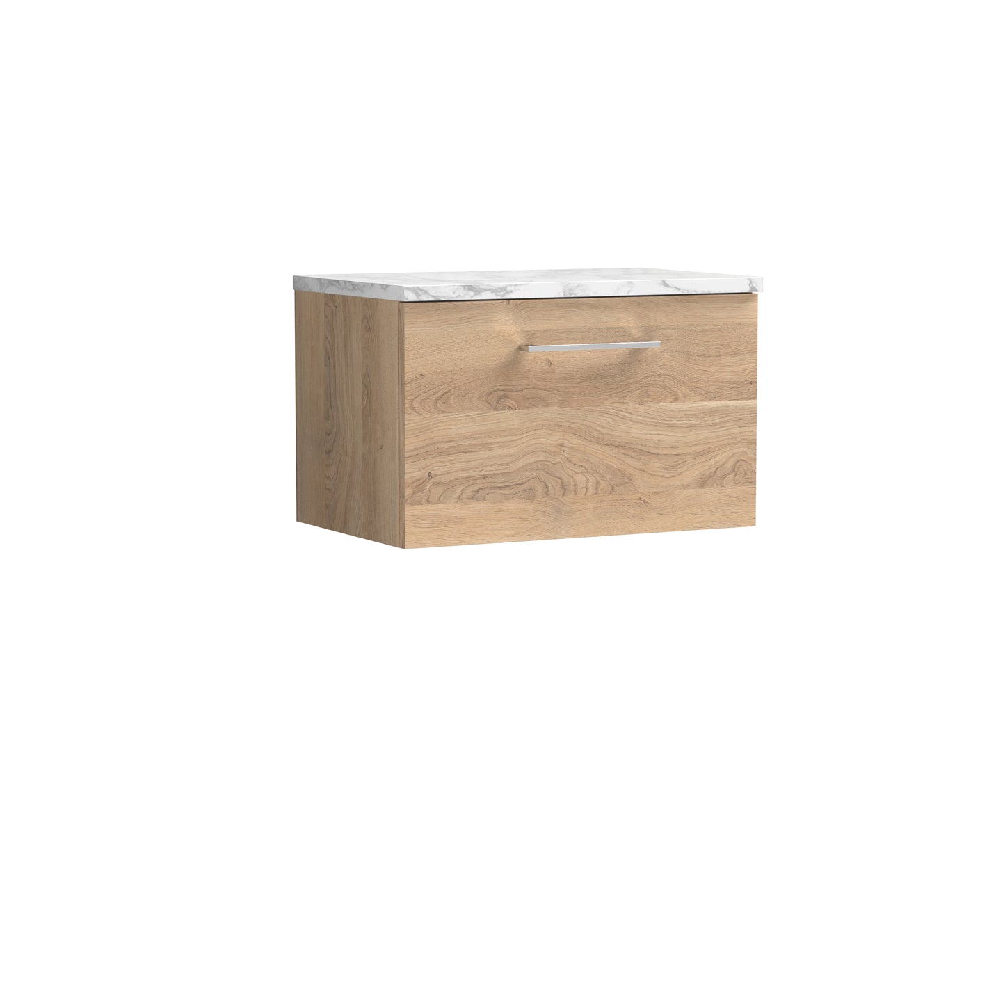 NUIE 600mm Wall Hung 1-Drawer Vanity & Laminate Worktop