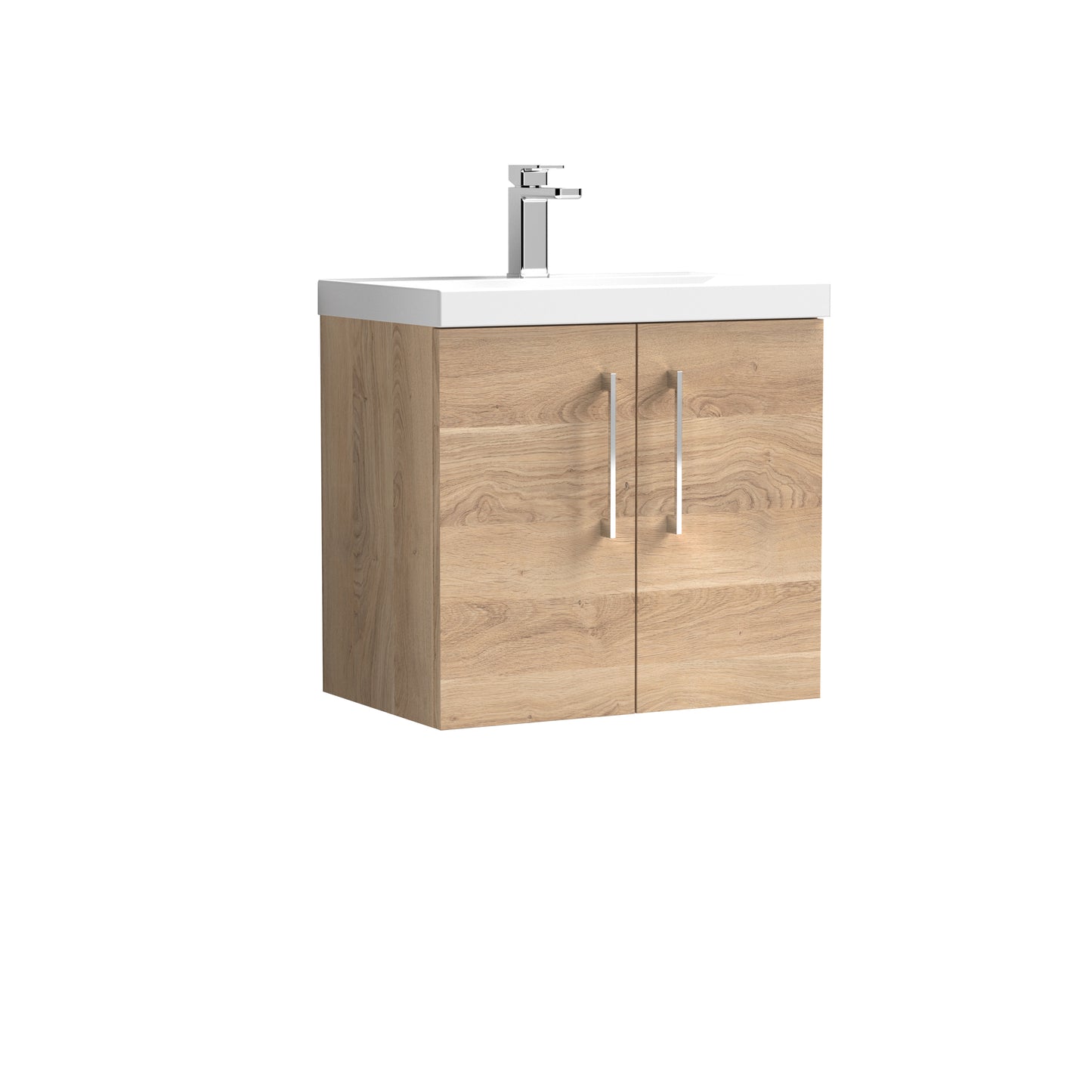 NUIE 600mm Wall Hung 2-Door Vanity & Basin 3