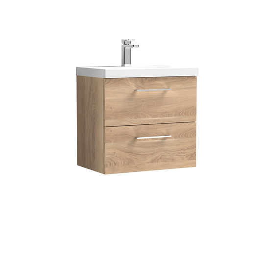 NUIE 600mm Wall Hung 2-Drawer Vanity & Basin 1