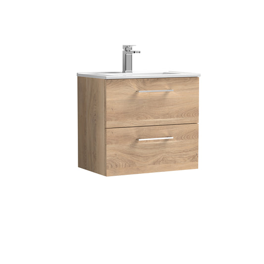 NUIE 600mm Wall Hung 2-Drawer Vanity & Basin 2