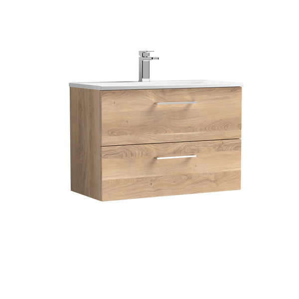 NUIE 800mm Wall Hung 2-Drawer Vanity & Basin 4