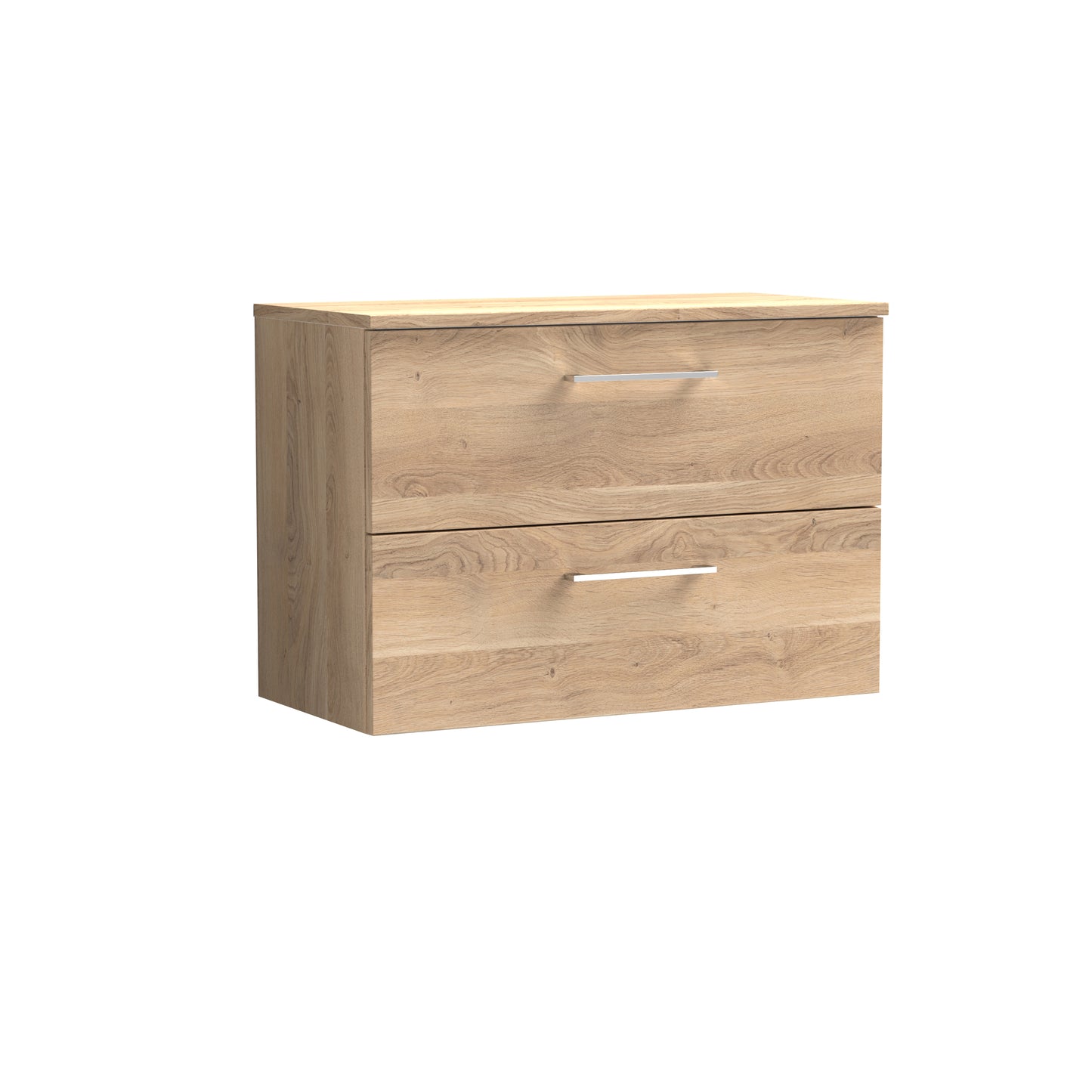 NUIE 800mm Wall Hung 2-Drawer Vanity & Worktop
