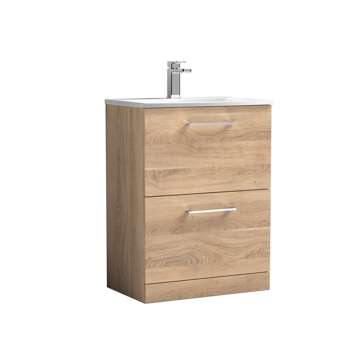 NUIE 600mm Floor Standing 2-Drawer Vanity & Basin 4
