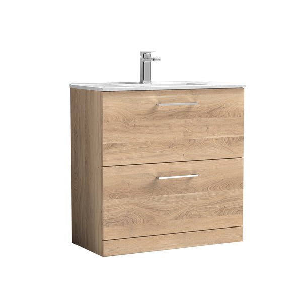 NUIE 800mm Floor Standing 2-Drawer Vanity & Basin 2