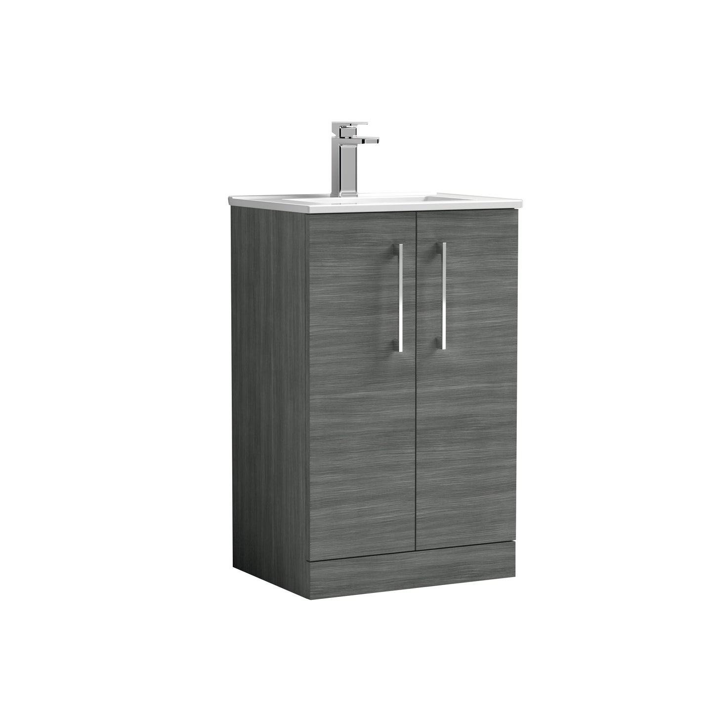 NUIE 500mm Floor Standing 2 Door Vanity & Basin 2
