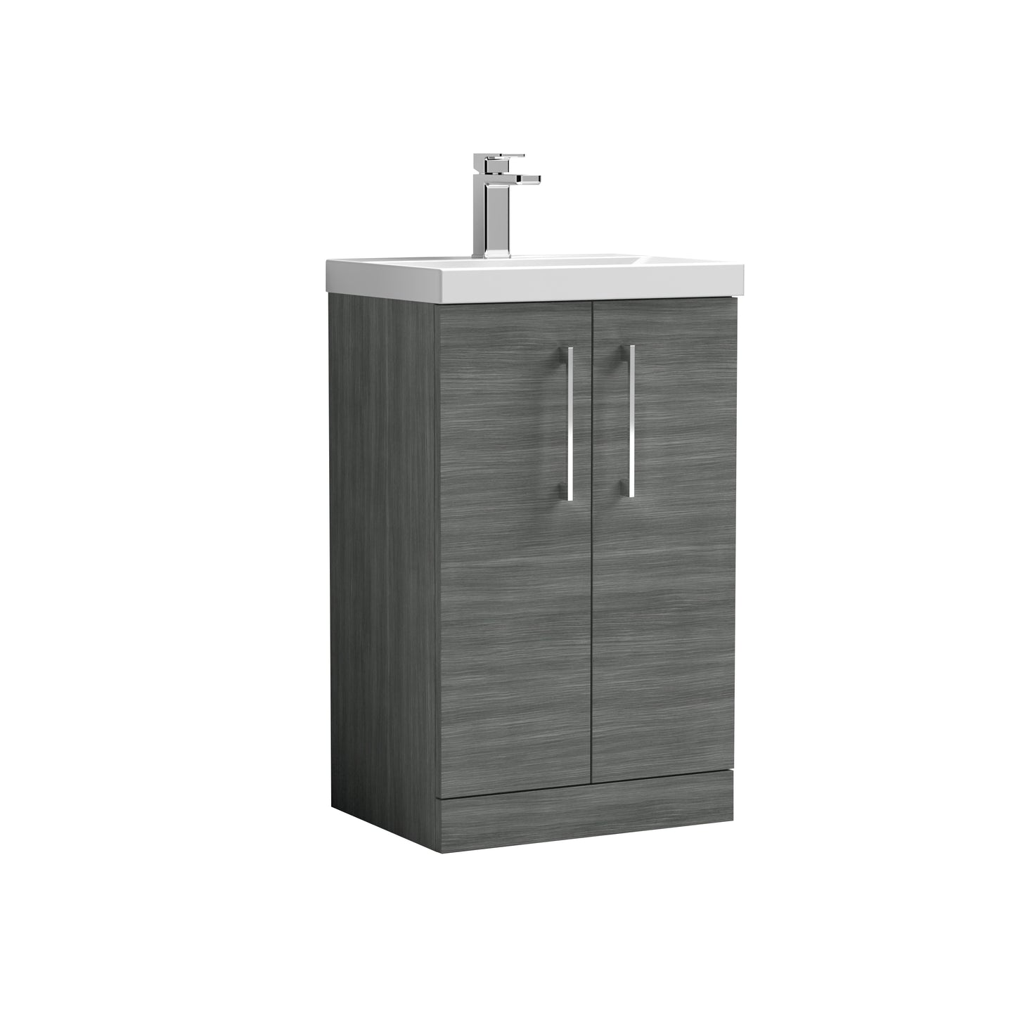 NUIE 500mm Floor Standing 2 Door Vanity & Basin 3