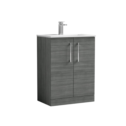 NUIE 600mm Floor Standing 2 Door Vanity & Basin 2
