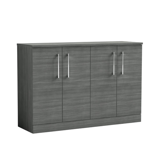 NUIE 1200mm Floor Standing 4 Door Vanity & Worktop