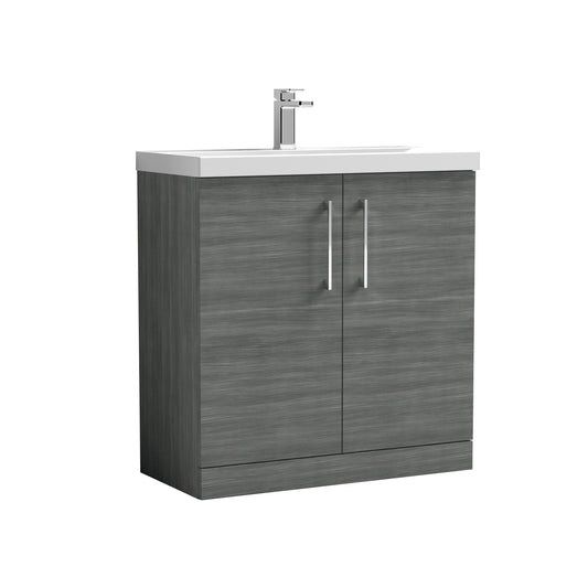 NUIE 800mm Floor Standing 2 Door Vanity & Basin 3