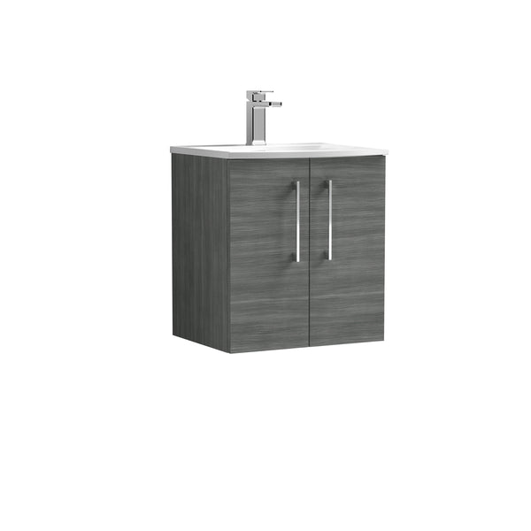 NUIE 500mm Wall Hung 2 Door Vanity & Basin 4