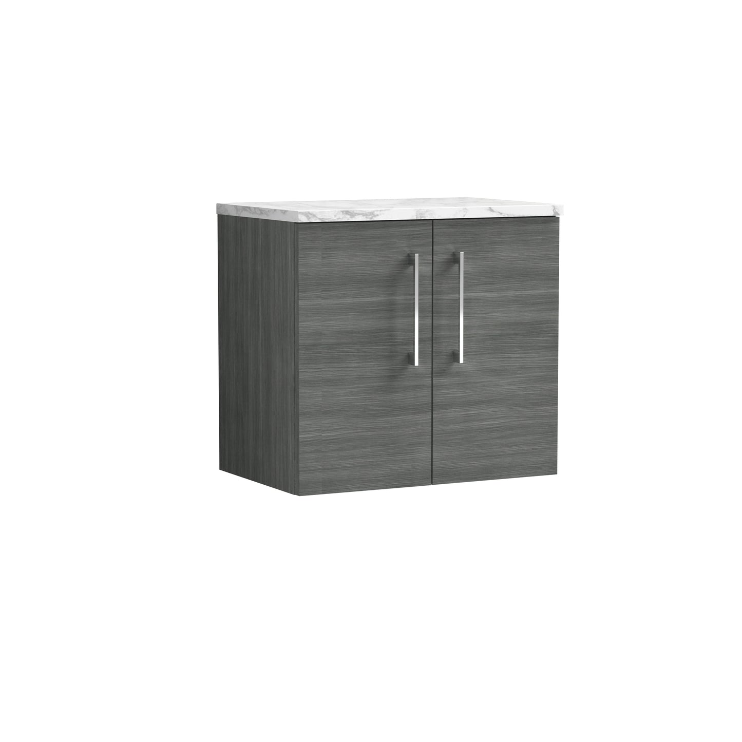 NUIE 600mm Wall Hung 2-Door Vanity & Laminate Worktop