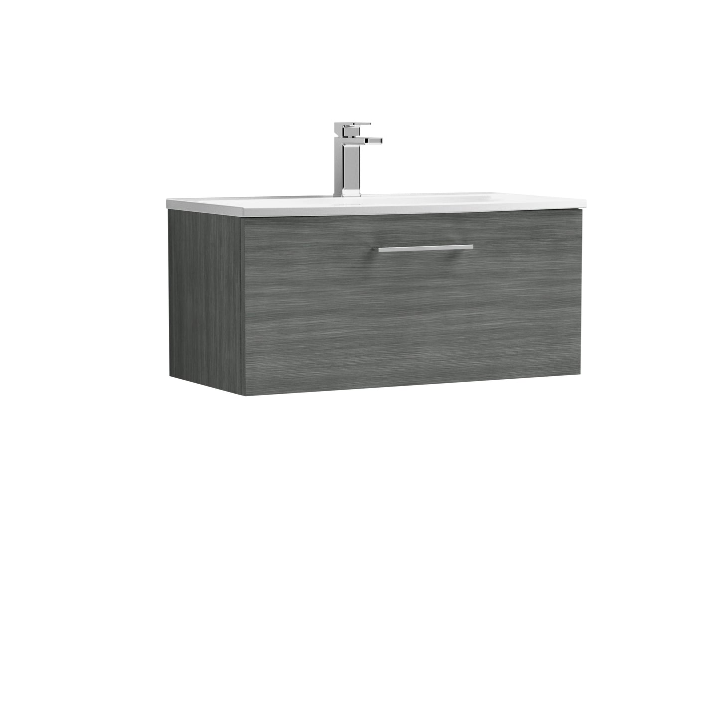 NUIE 800mm Wall Hung 1 Drawer Vanity & Basin 4